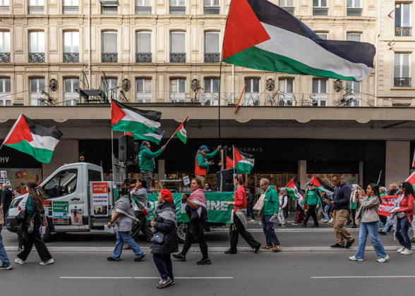 Frankreich, Pro-palästinensische Demonstration in Paris