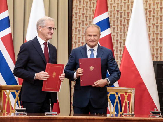 Poland: Donald Tusk welcomes Jonas Gahr Stoere to Warsaw