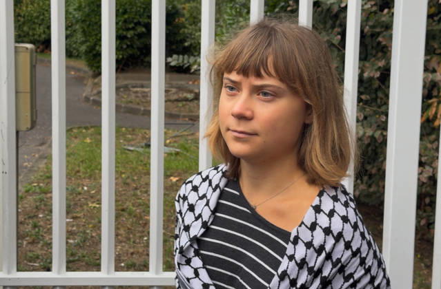 Schülerproteste in Frankreichm Greta Thunberg in Saint-Denis