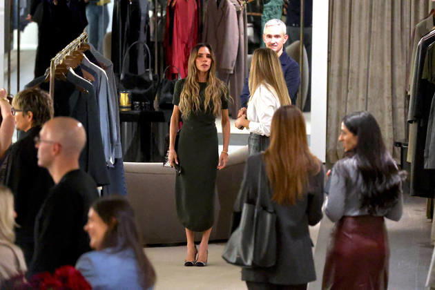 Celebrity, Victoria Beckham besucht ihren Store in New York