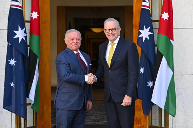 Canberra, Besuch von König Abdullah II von Jordanien in Australien