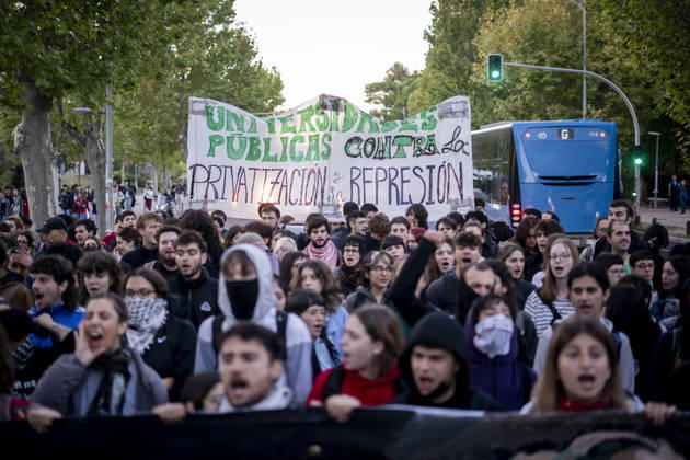 Spanien, Madrid, Lehrer-Streik an staatlichen Schulen, Demonstration für bessere Arbeitsbedingungen