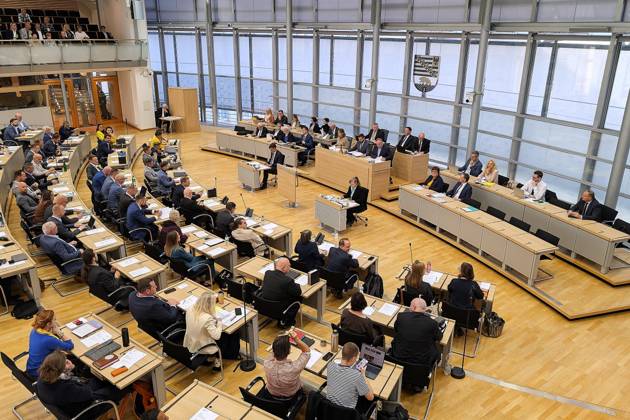 Sachsen-Anhalt, Landtagsitzung in Magdeburg