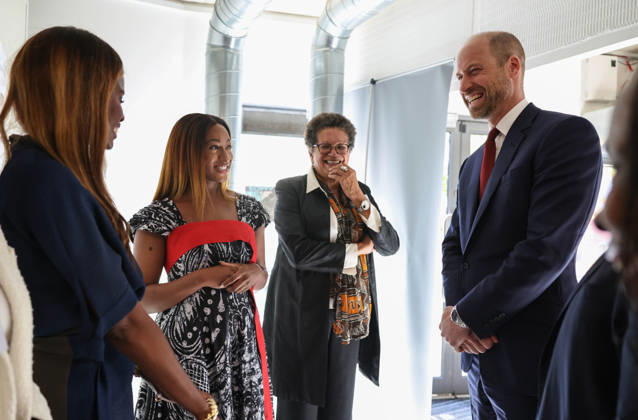 Royals: Prince William visits the Amos Bursary charity in London