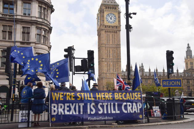 Großbritannien, Protest von Anti-Brexit-Aktivisten in London