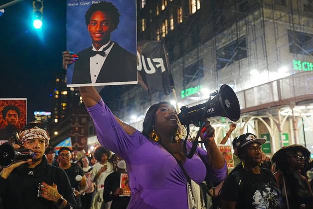 USA, Proteste in New York nach Tod von Nolan Wells