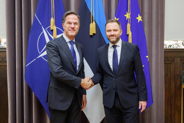 Estland, NATO-Generalsekretär Rutte zu Besuch in Tallinn