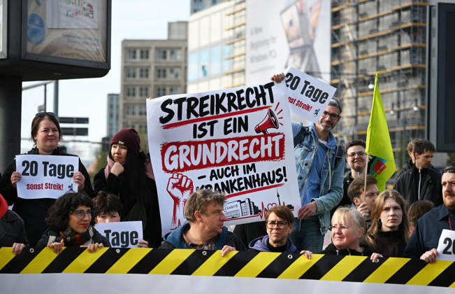 Berlin, Verdi-Streik an der Charite