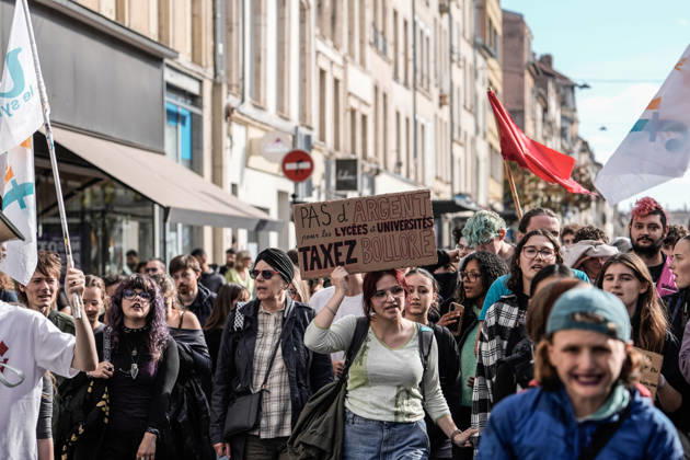 Frankreich, Schülerproteste in Nancy