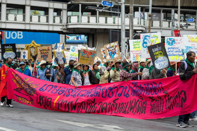 Thailand: Protests during the IMF and World Bank annual meetings in Bangkok
