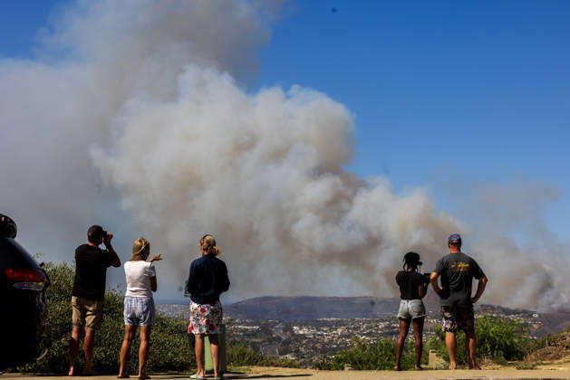 USA, wildfires in California
