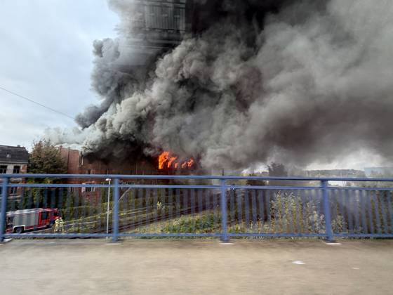 Mecklenburg-Western Pomerania, major fire in Wismar