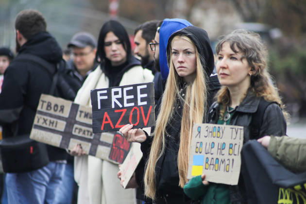 War in Ukraine: demonstration in Kyiv calling for the release of Ukrainian soldiers held captive by Russia