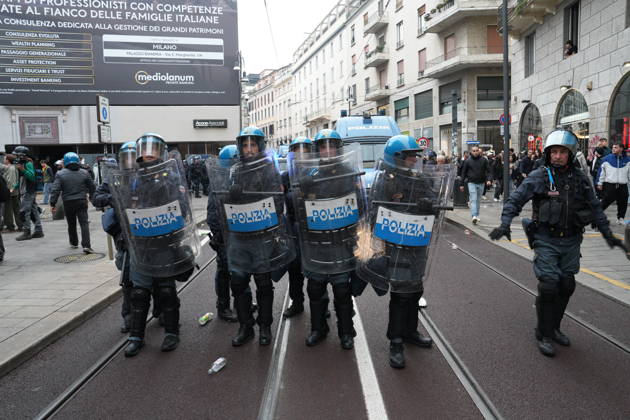 Italy, student protests in Milan