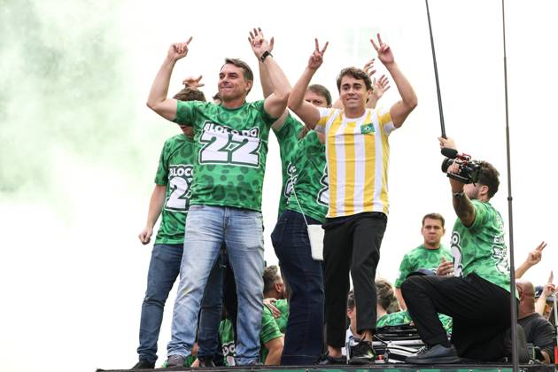 Brazil: Flavio Bolsonaro’s election campaign rally in São Paulo