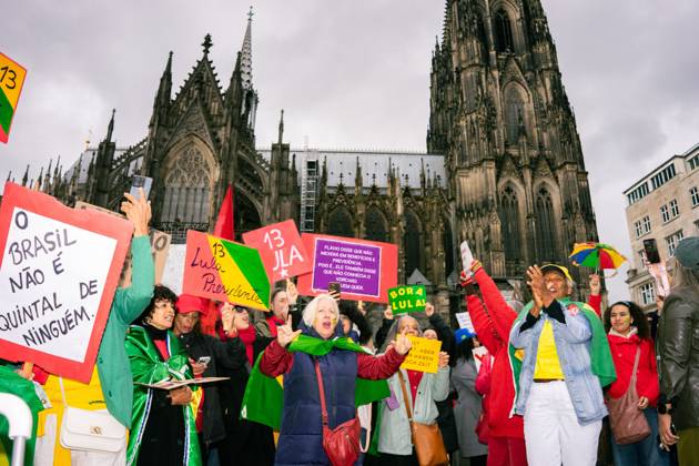 North Rhine-Westphalia: Demonstration in Cologne in support of Lula da Silva ahead of the Brazilian elections