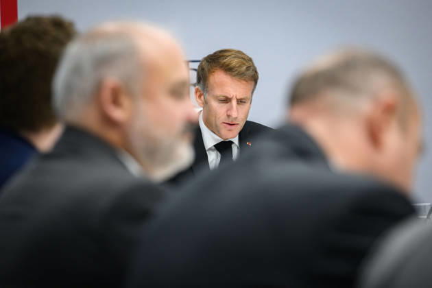 France, inter-ministerial crisis meeting at the Élysée Palace in Paris