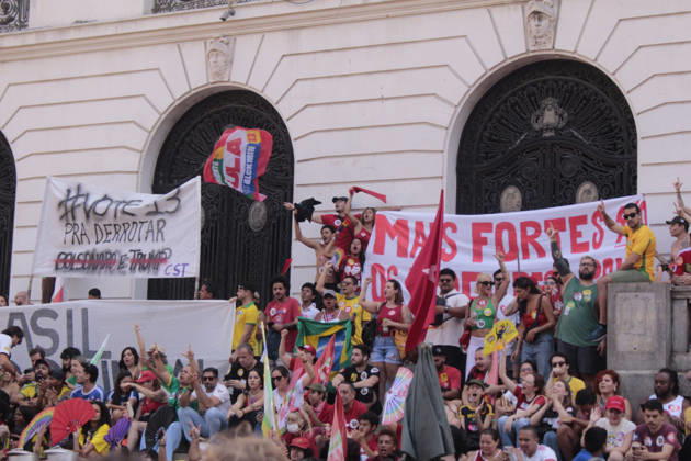 Brazil: Student demonstration in support of Lula da Silva in Rio de Janeiro