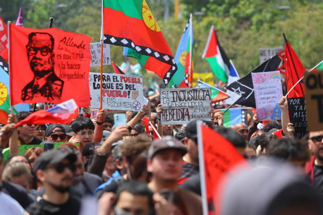 Chile: Demonstration in Santiago to commemorate the 2019 social protests