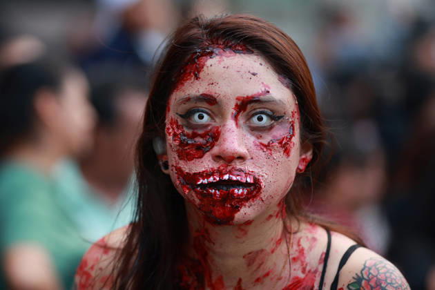 Mexico, Zombie Walk in Mexico City