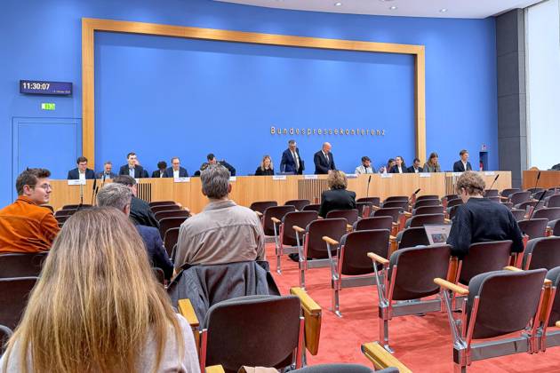 Berlin, Government Press Conference at the Federal Press Conference Centre