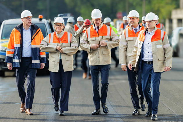NRW: Hendrik Wüst visits the Krupp Mannesmann steelworks in Duisburg