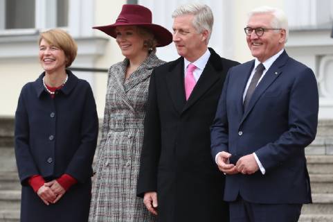 Federal President Steinmeier receives Belgian royal couple in Berlin