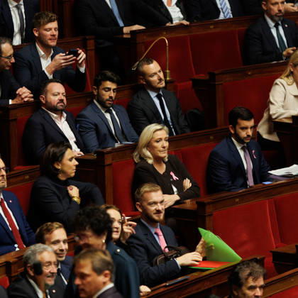 Frankreich, Sitzung in der Nationalversammlung in Paris