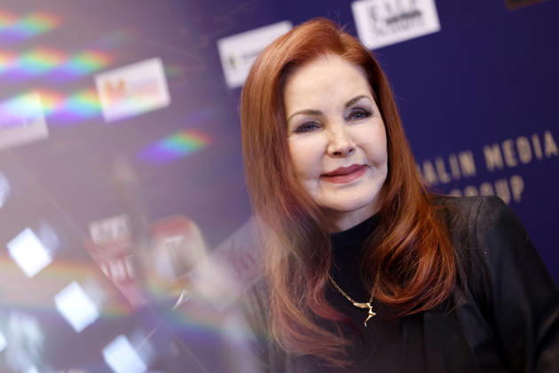 Celebrity: Priscilla Presley at a press conference in Baesweiler