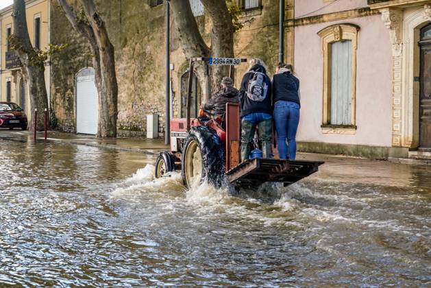 France, flooding in Nîmes