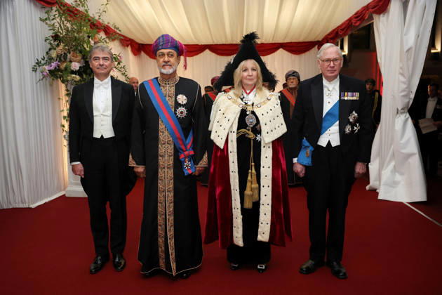 United Kingdom: State banquet in London in honour of the Sultan of Oman, Haitham bin Tariq