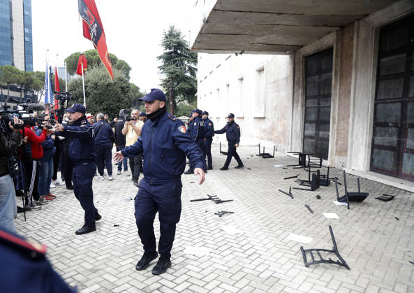 Albania: Anti-government protests in Tirana