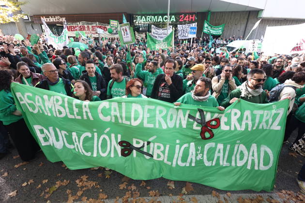 Spain, education protests in Madrid