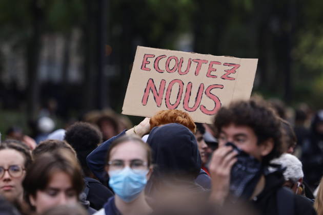 France, education protests in Paris