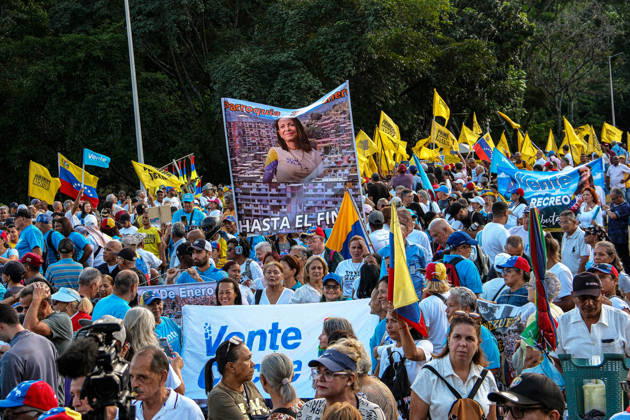 Venezuela, Protest für freie Wahlen in Caracas