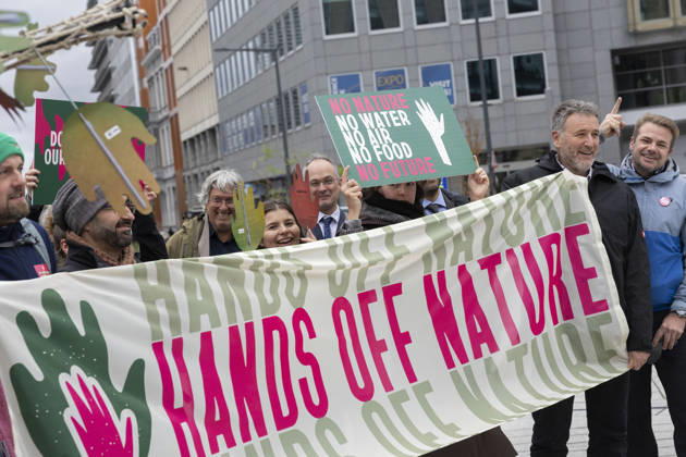 Belgien, Hands off Nature Protest in Brüssel