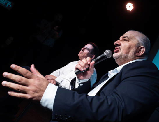 Israel: Mansour Abbas speaks at a Ra am party election rally in Tel Aviv
