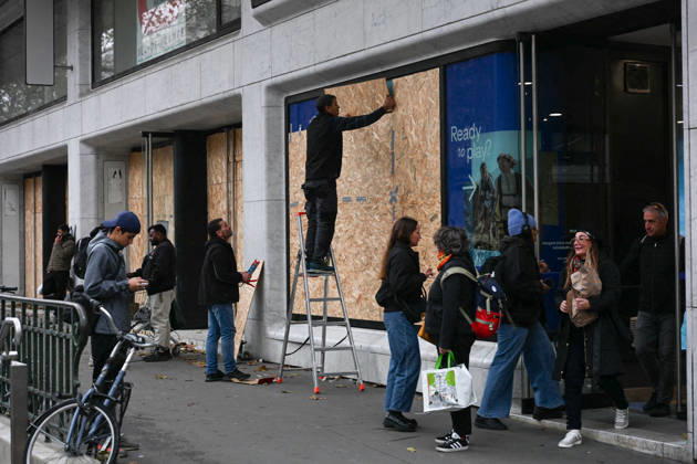 Frankreich, Vorbereitungen auf Proteste in Paris