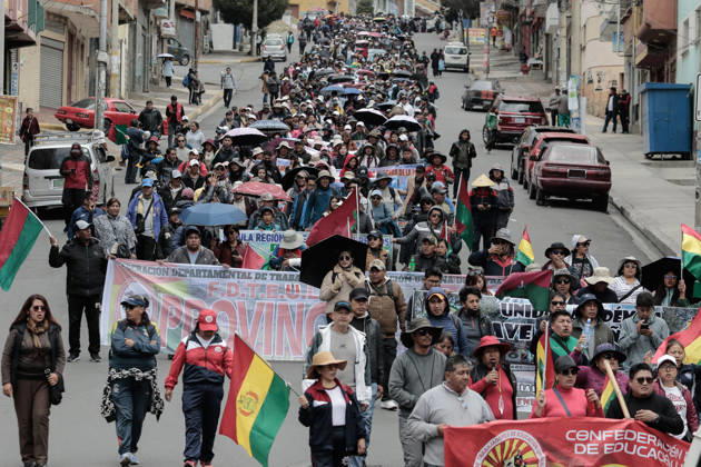 Bolivien, Proteste für bessere Bildungpolitik in La Paz