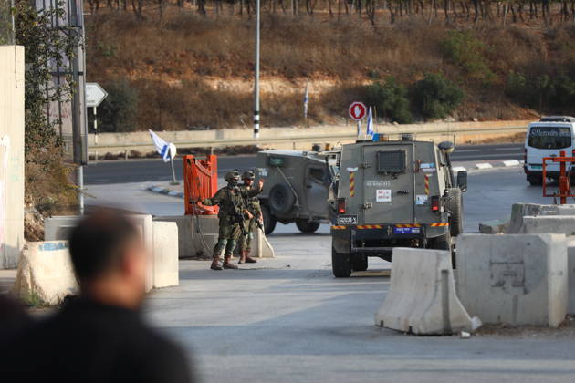 Middle East conflict: Israeli security forces on duty in the West Bank
