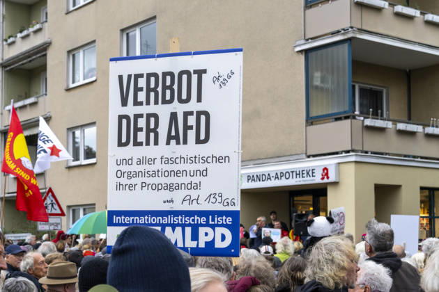 North Rhine-Westphalia: AfD rally and counter-protest in Bielefeld