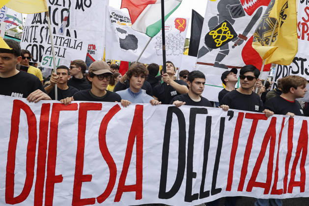 Italy, protests in Rome