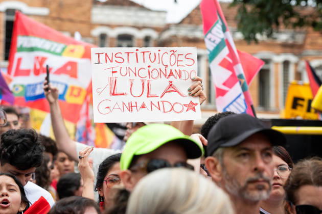 São Paulo, demonstration in support of Lula da Silva in the run-up to the Brazilian elections