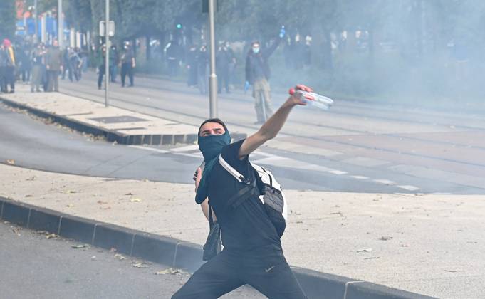 Frankreich, Proteste in Montpellier