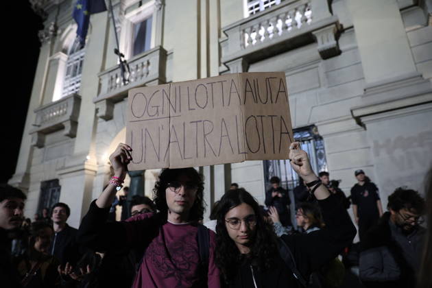 Italy: Protests against the high cost of living in Milan