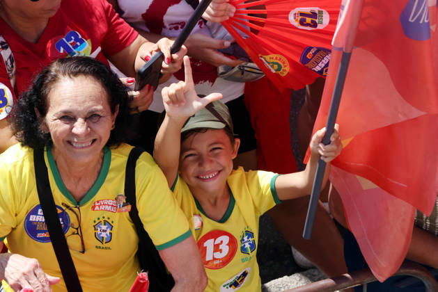 Brazil: Lula da Silva’s election campaign rally in São Paulo