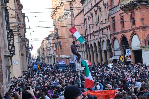 Italy, protests in Bologna
