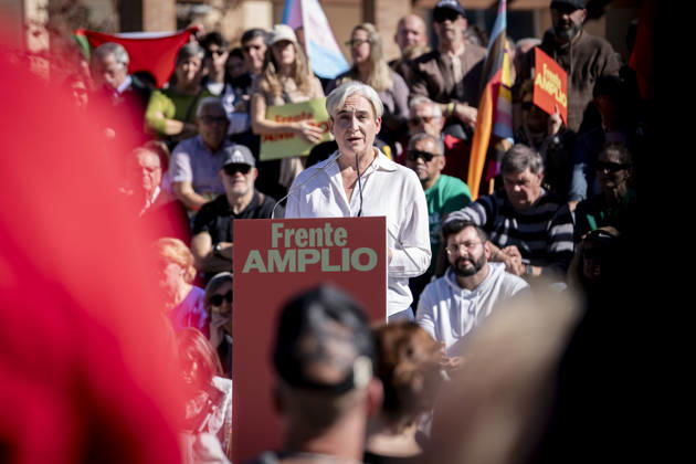 Spanien, Ada Colau Wahlkampfveranstaltung in Mostoles