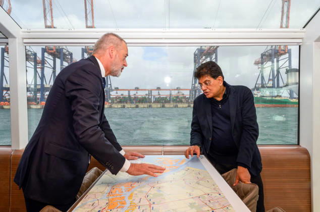 The Netherlands: India’s Minister of Commerce, Piyush Goyal, visits the Port of Rotterdam