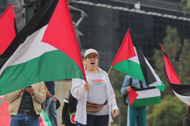 Mexico, pro-Palestine demonstration in Mexico City